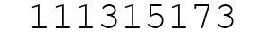 Number 111315173.