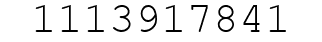 Number 1113917841.