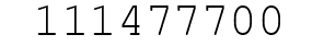 Number 111477700.