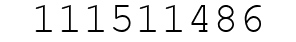 Number 111511486.