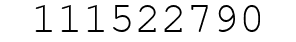 Number 111522790.