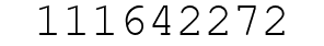 Number 111642272.