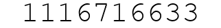 Number 1116716633.