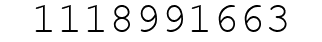 Number 1118991663.