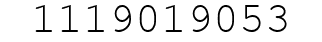 Number 1119019053.