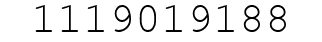 Number 1119019188.