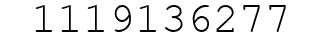 Number 1119136277.