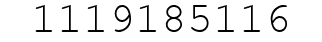 Number 1119185116.