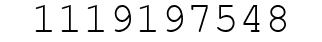 Number 1119197548.