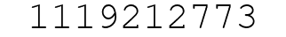 Number 1119212773.