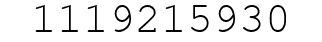 Number 1119215930.