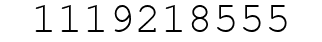 Number 1119218555.