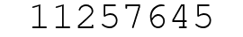 Number 11257645.