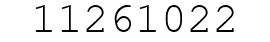 Number 11261022.