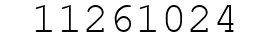 Number 11261024.