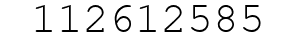 Number 112612585.