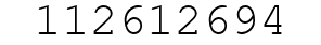 Number 112612694.