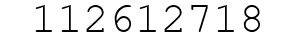 Number 112612718.