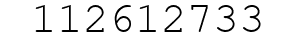 Number 112612733.