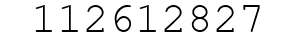 Number 112612827.