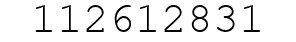 Number 112612831.