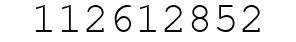 Number 112612852.