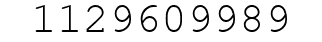 Number 1129609989.