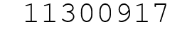 Number 11300917.