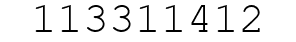 Number 113311412.