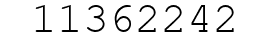 Number 11362242.