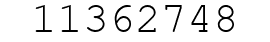 Number 11362748.