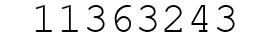 Number 11363243.