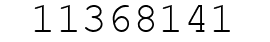 Number 11368141.