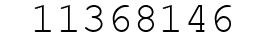 Number 11368146.