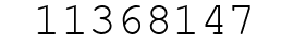 Number 11368147.