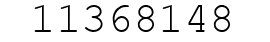 Number 11368148.