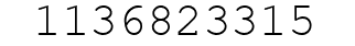 Number 1136823315.