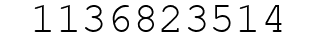 Number 1136823514.