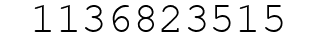 Number 1136823515.