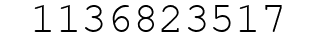 Number 1136823517.
