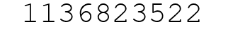 Number 1136823522.