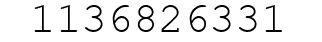 Number 1136826331.