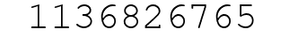 Number 1136826765.