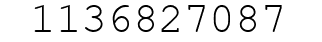 Number 1136827087.