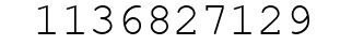 Number 1136827129.