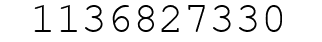 Number 1136827330.