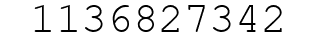 Number 1136827342.