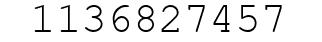 Number 1136827457.
