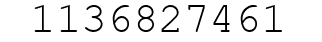 Number 1136827461.