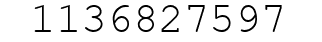 Number 1136827597.